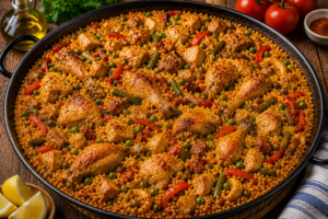 Paella pollo